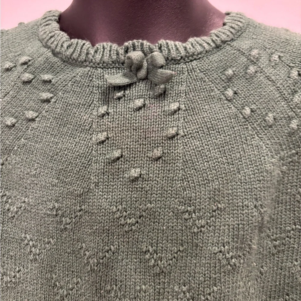 Cozy Girls Festive Winter Sweater Dress Cotton Knit